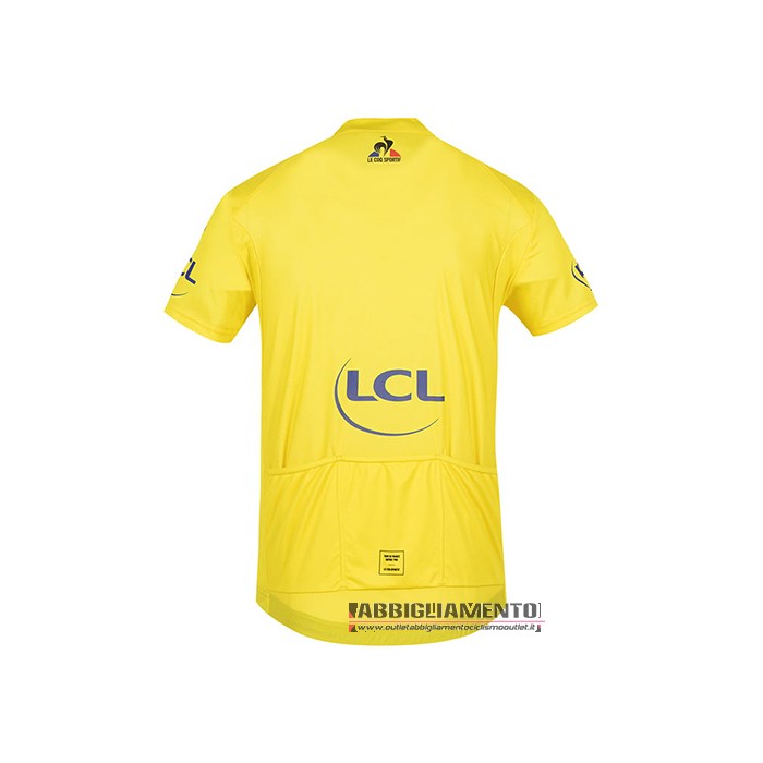 Abbigliamento Tour de France 2021 Manica Corta e Pantaloncino Con Bretelle Giallo - Clicca l'immagine per chiudere